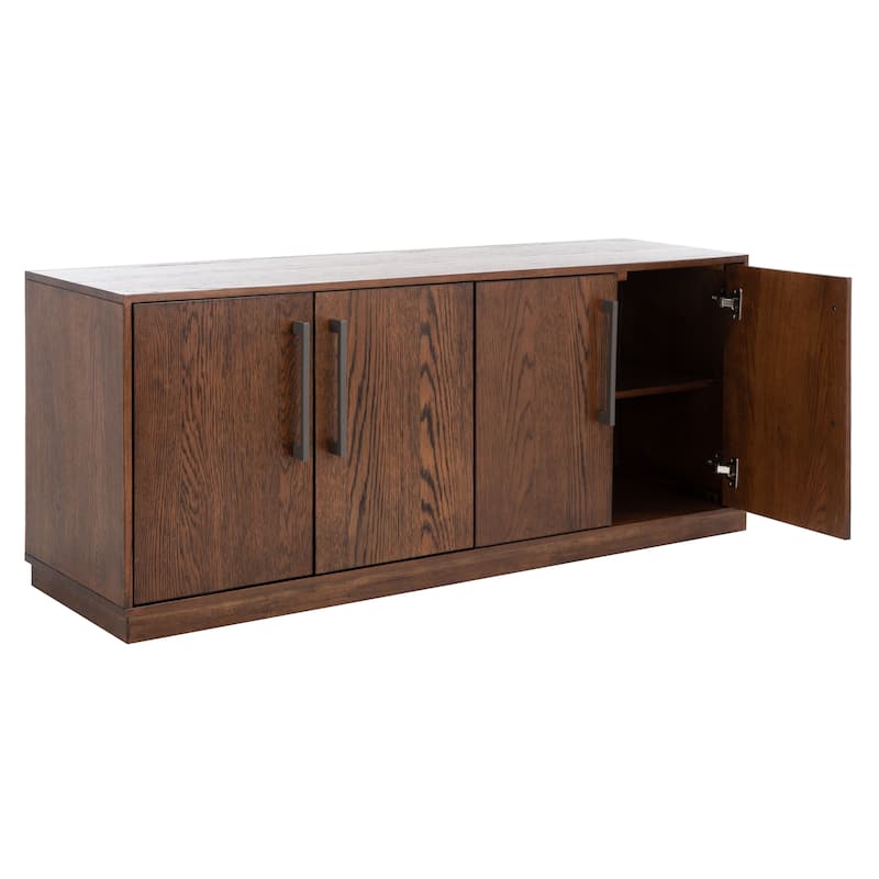 SAFAVIEH Couture Amadea 4 Door Media Stand - 58 In W x 17 In D x 24 In H - 58Wx24Dx17H