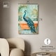 preview thumbnail 13 of 15, Elegant Peacock Bath Canvas Jungle Bathroom Art by Art Remedy