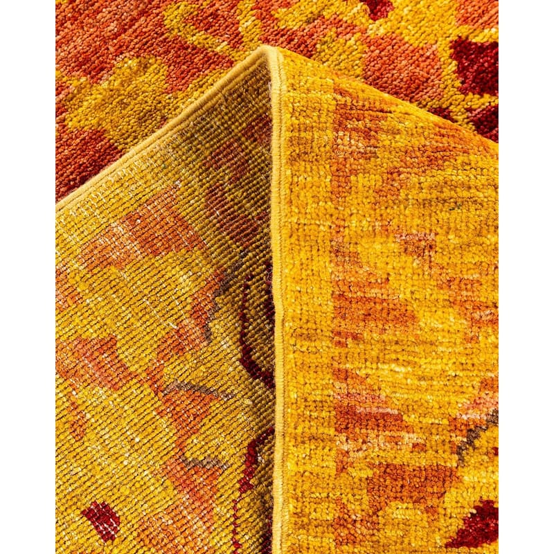 Overdyed, One-of-a-Kind Hand-Knotted Area Rug - Brown - 6' 1" x 9' 0"