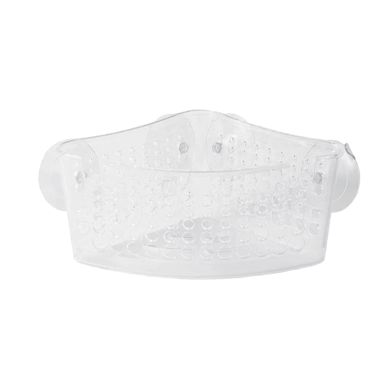 Kenney Suction Cup Corner Basket Shower Caddy - Clear - Clear