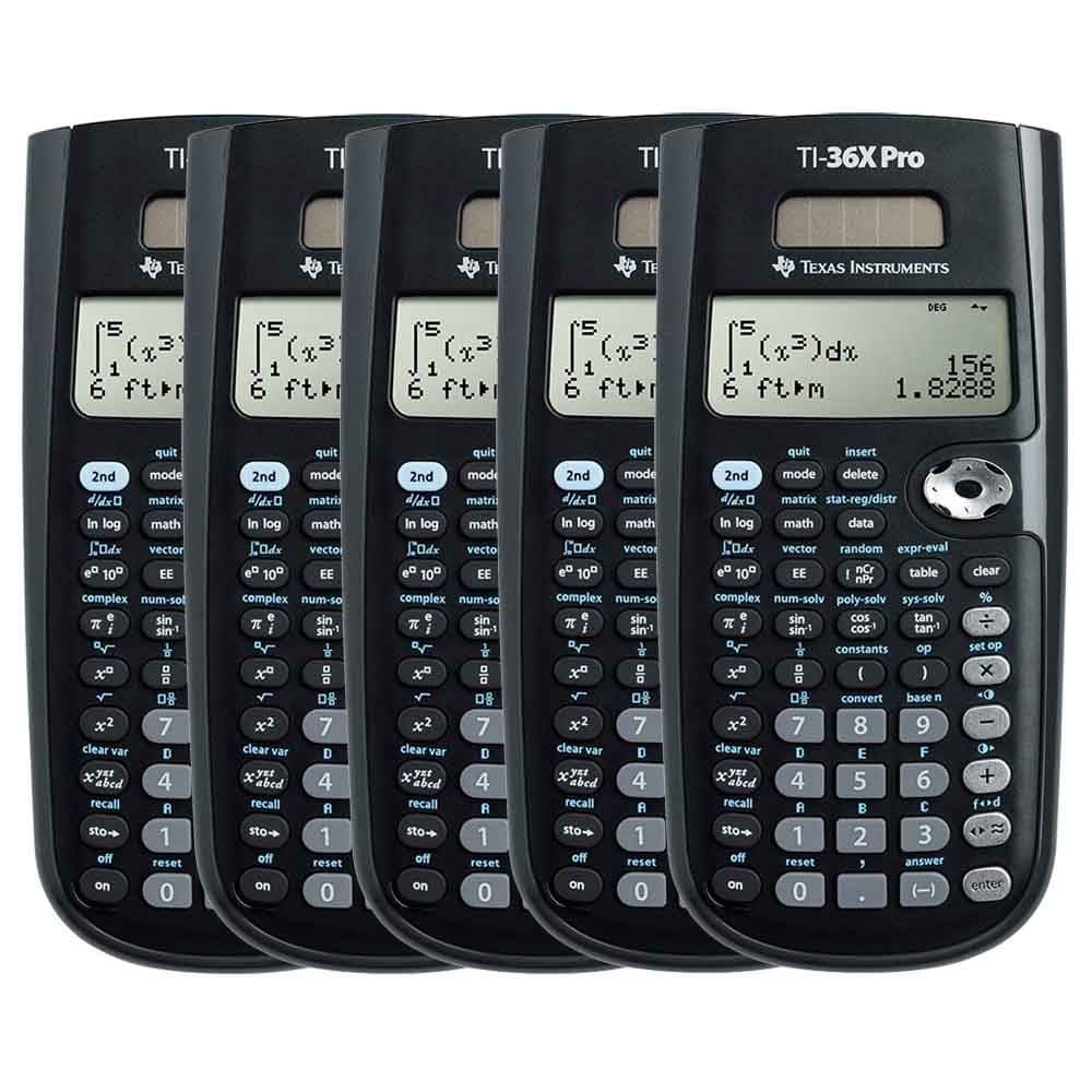 Texas Instruments TI36X Pro (5-Pack) TI-36X Pro MultiView Scientific Calculator