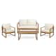 Option Teak Finish + Beige Cushion