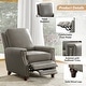 preview thumbnail 24 of 57, Cigar Mid-century Modern Genuine Leather Recliner with Solid Wood Legs and Nailhead Trim Set of 2 by HULALA HOME