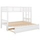 preview thumbnail 8 of 11, Twin Over Pull-Out Pine Bunk Bed with Trundle - Safe & Functional Design