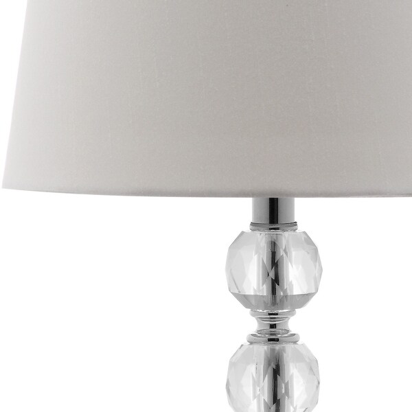 white ball table lamp