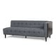 preview thumbnail 17 of 17, Clermont Mid-century Tufted Sectional Sofa by Christopher Knight Home - 114.00" L x 114.00" W x 30.75" H