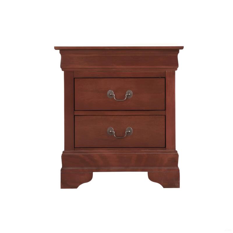Traditional Cherry Nightstand with Durable Finish for Room Decor
