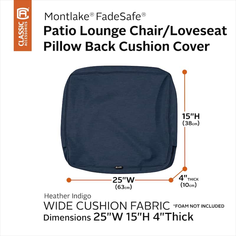 Classic Accessories Montlake Water-resistant Cushion Slip Cover