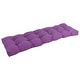 preview thumbnail 11 of 94, Solid Twill Tufted Indoor Bench Cushion (Multiple widths from 42 to 60 inch) 55" wide - Grape
