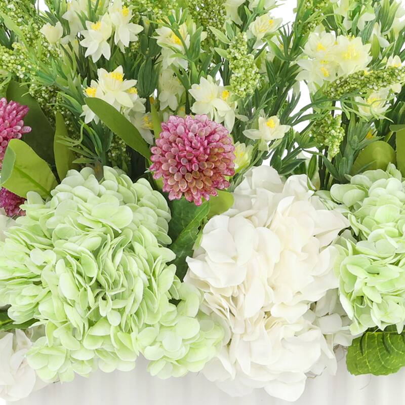 Hydrangea and Heather Centerpiece - 21