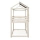 preview thumbnail 9 of 7, Antique White Reliable Twin Over Twin Loft Bed with Safety Features