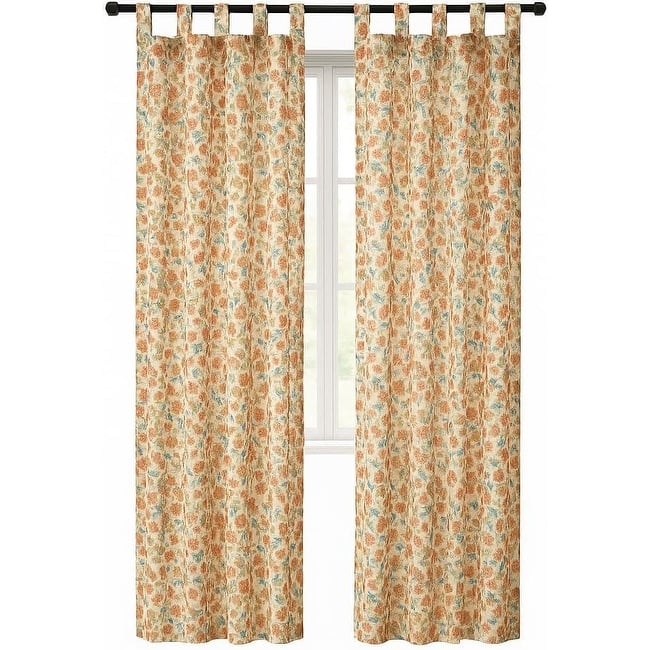 Urban Lifestyle Mushroom Sheer Curtain Panel - 38"x84"
