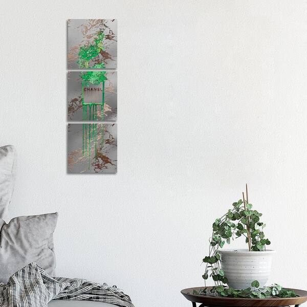 iCanvas "Fashion Fantasy Perfume Bottle & Bonsai Tree II" by Pomaikai  Barron 3-Piece Canvas Wall Art Set - Bed Bath & Beyond - 34179823