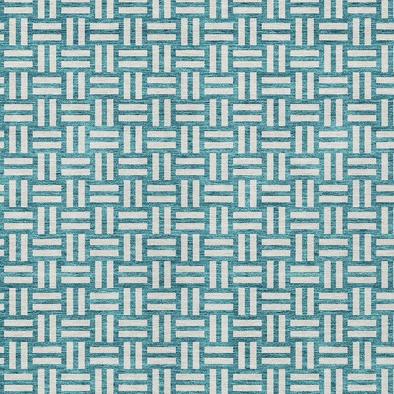 HomeRoots Geometric Transitional Rectangle Outdoor Rug