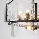 preview thumbnail 4 of 56, Dimmable Large Drum Glass Chandelier for Dining Room High Ceiling Living Room