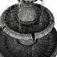preview thumbnail 9 of 11, 51.51in Vintage Carved 3 Tier Fountain Classic European Outdoor Water Feature with Dual Tier Light Rings ETL Certified Pump