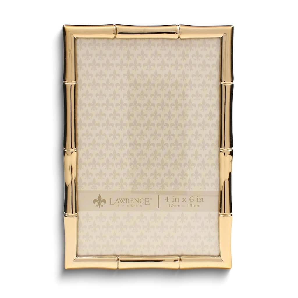 Curata Gold-Tone 4x6 Bamboo Metal Photo Frame