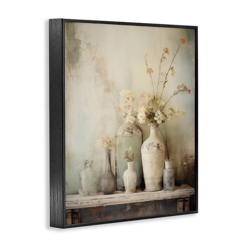 Stupell Faded Floral Beauty Still Life Framed Giclee Art Design By Arlington Prints