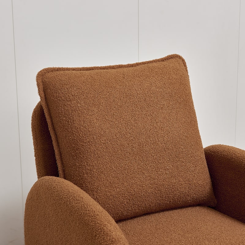 28.35" Upholstered Arm Chair with Ergonomic Design