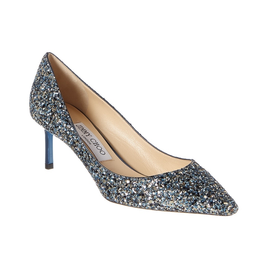 jimmy choo romy 60 glitter pumps