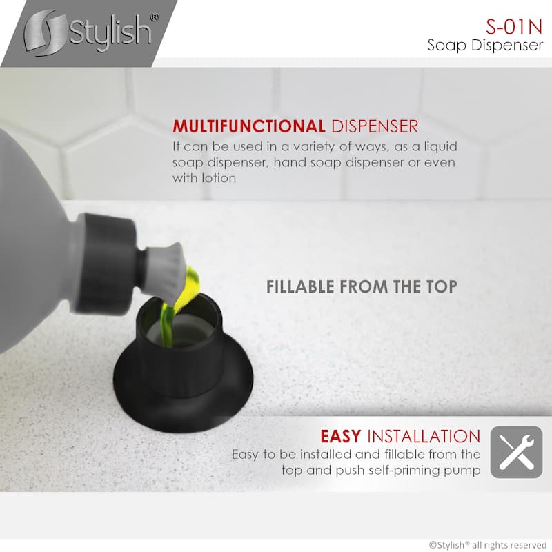 STYLISH Pull Down Kitchen Faucet + Soap Dispenser - Matte Black Finish