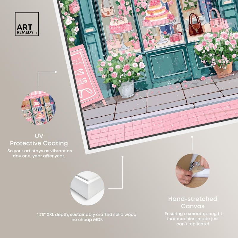Whimsical Storefront Canvas by Art Remedy