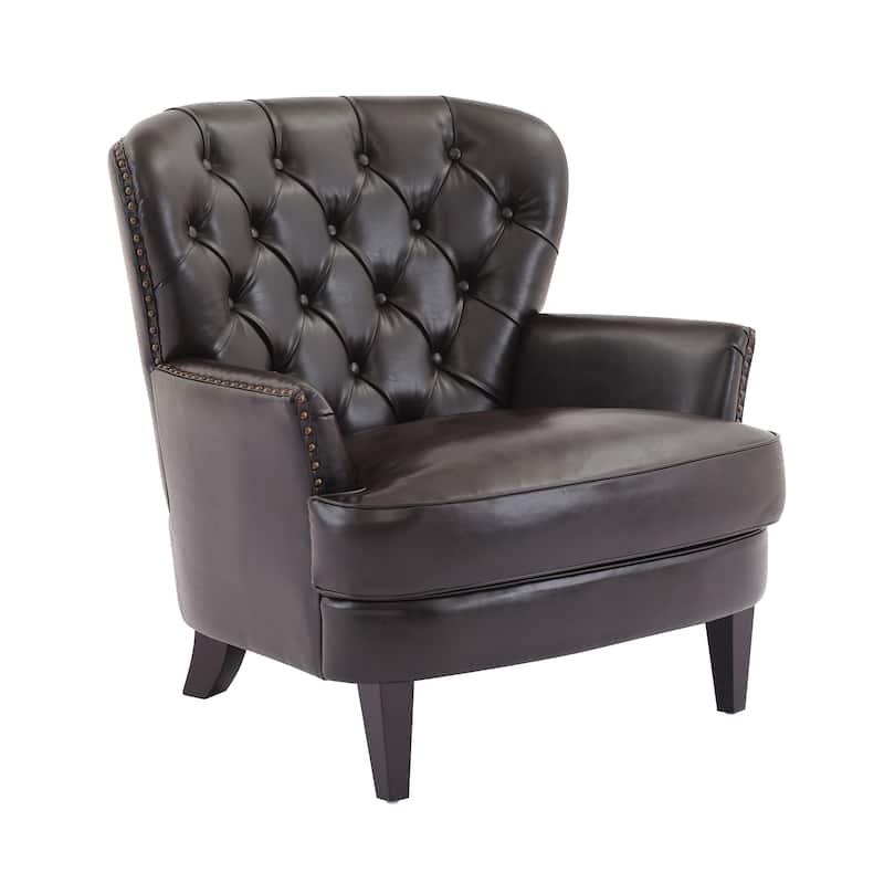 Vintage Lounge Chair with Nailhead Trim