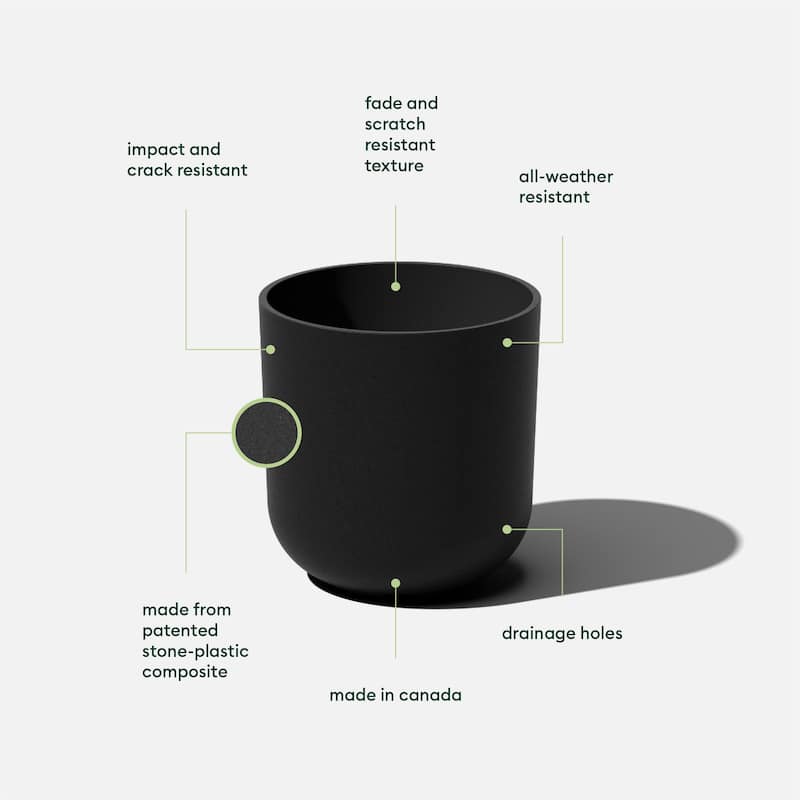 Pure Series Kona Modern Round Planter
