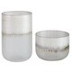 preview thumbnail 1 of 1, Uttermost Frost Silver Drip Glass Vases, Set/2
