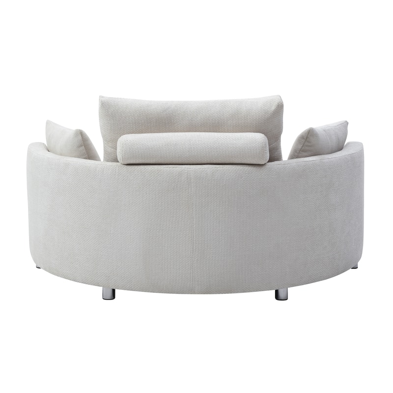 Foldable Sleeper Sofa Bed, Multi-functional, Beige Linen, 55x29x21 inches
