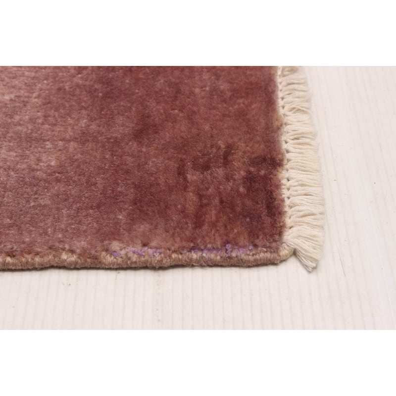 ECARPETGALLERY Hand-knotted Vibrance Violet Wool Rug - 8'10 x 11'6
