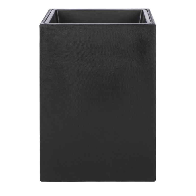 SAFAVIEH Outdoor Anahi Black Planter - 17Wx17Dx24H