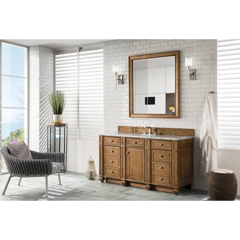 James Martin Vanities 157-V60S-FEJP Bristol 60" Free Standing Single