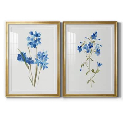 Blue Blossom Botanical I Premium Framed Print - Ready to Hang
