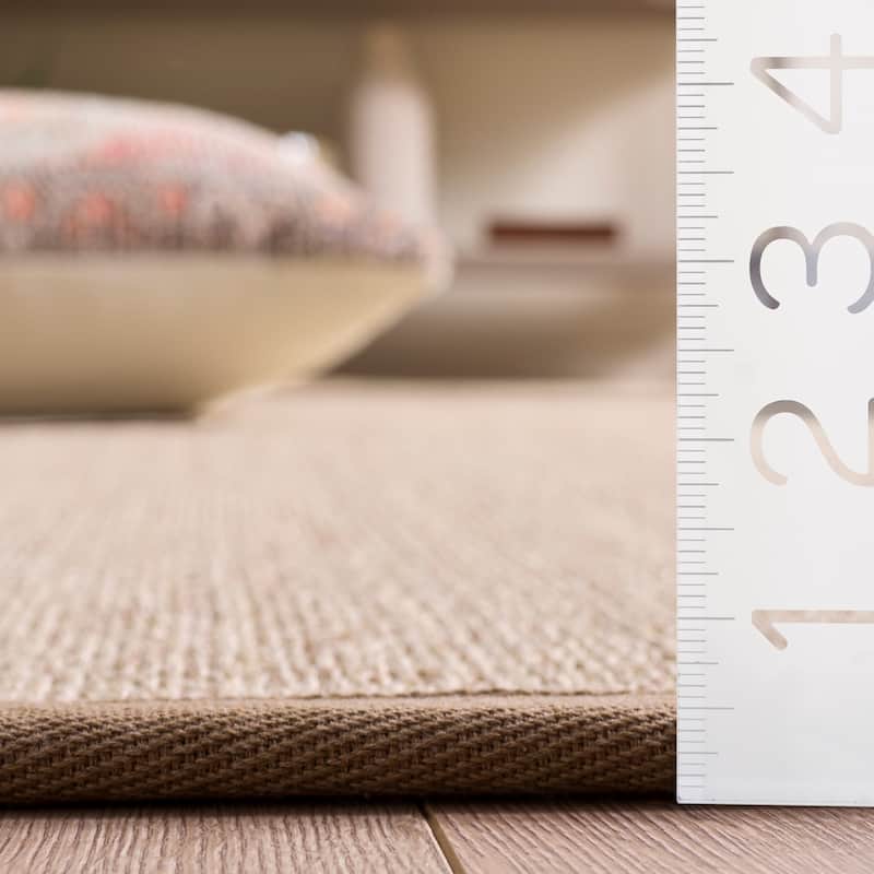 SAFAVIEH Natural Fiber Lorine Casual Border Sisal Rug