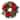 24 in. Lighted Christmas Wreath - Red Magnolia - Assorted