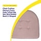 preview thumbnail 6 of 8, Pinstripe U-shaped Memory Foam Chair Pad
