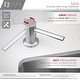 preview thumbnail 9 of 7, STYLISH Stainless Steel Single Handle Pull Down Faucet with Soap Dispenser - Brushed Stainless Steel