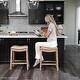 preview thumbnail 37 of 98, Maven Lane 31" Adrien Saddle Kitchen Bar Height Stool - N/A