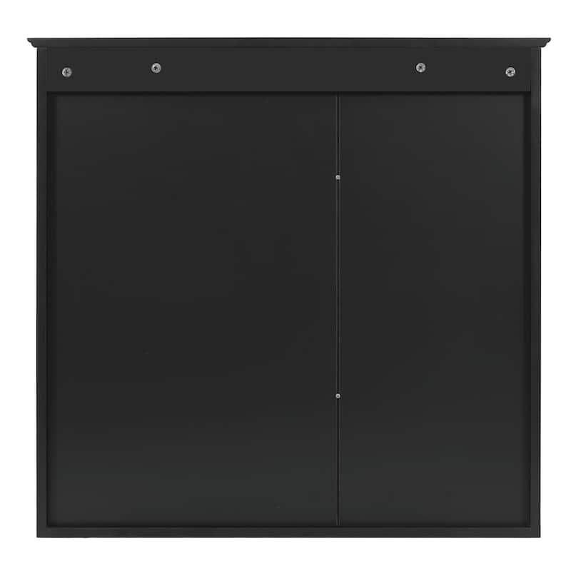 30-Inch Mirror Medicine Cabinet with Open Shelves