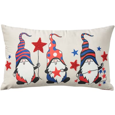 Mina Victory Holiday Pillows Character Multicolor Throw Pillow