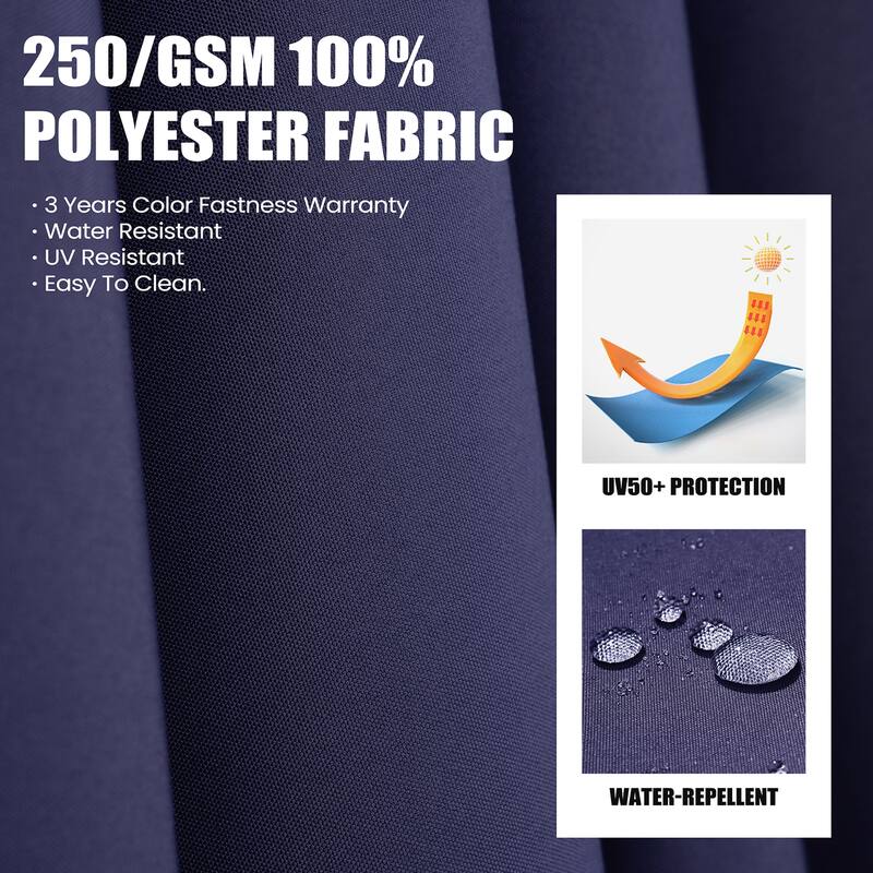 Outdoor 11 x 9 FT Patio Cantilever-Offset Umbrella with 4-Piece Fillable Weighted Base