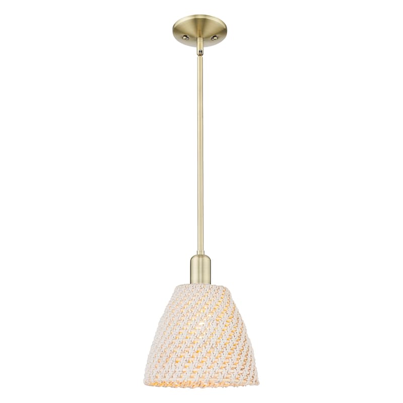 Innovations Lighting Downtown Urban - Natural Ballston Dome - 1 Light 9" Stem Hung Mini Pendant