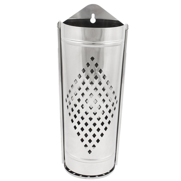 Wall Cupboard Mounted Stainless Steel Chopsticks Cage Holder 8.7" Long - Silver - 8.7" x 3.1" x 2" (L*W*H). Opens flyout.