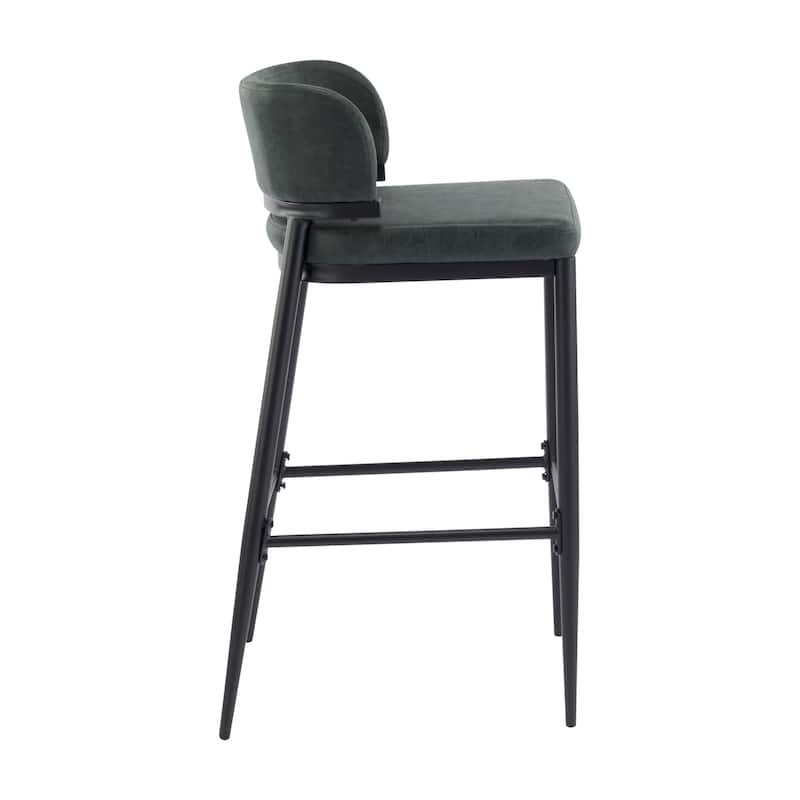 Christopher Knight Home - Mason Metal and Leathaire Barstool (Set of 2)