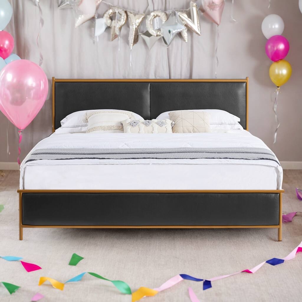 Mid-Century Modern Full Size Platform Bed