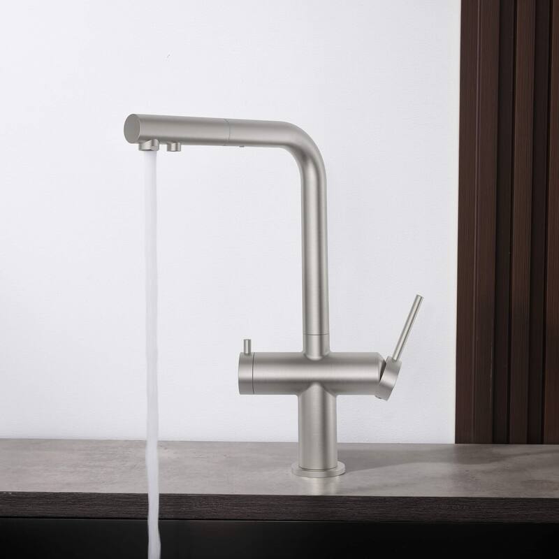 Circular 2-in-1 Water Filter Kitchen Pull Out Faucet