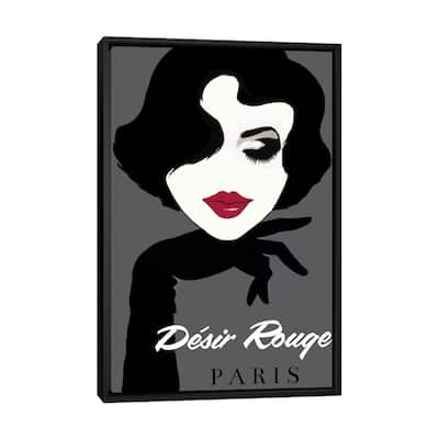 iCanvas "Desir Rouge Paris" by Vintage Apple Collection Framed