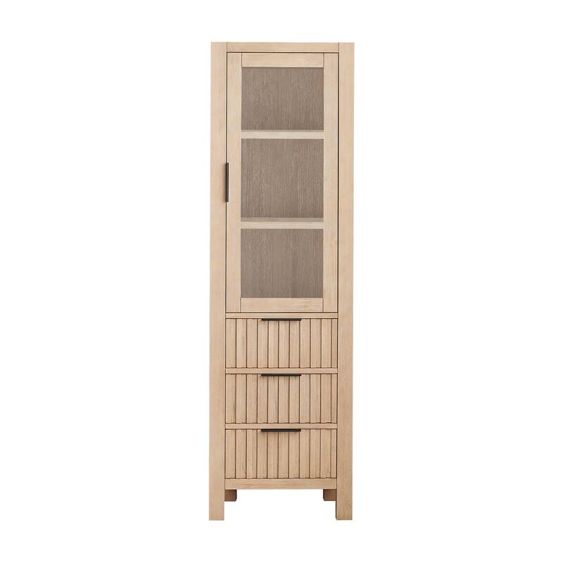 Shenzhen Solid Wood Bathroom Storage Cabinet