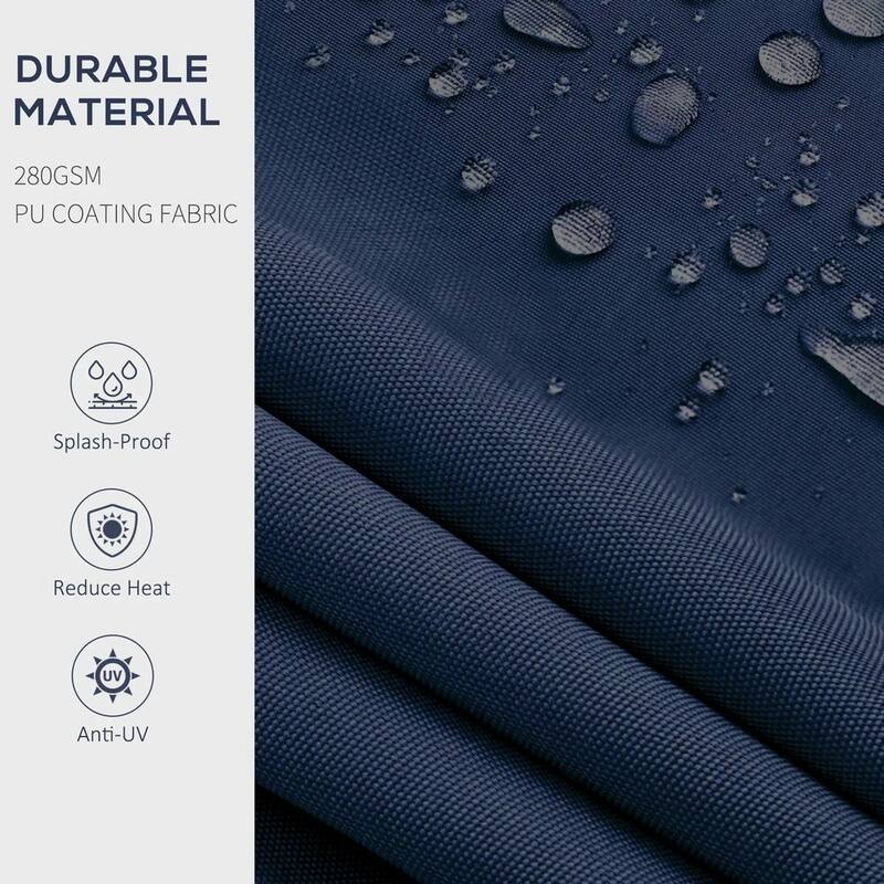 10'x8' Retractable Awning,280gsm UV Resistant Sunshade Shelter